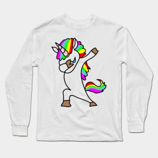 Dabbing Unicorn - Dab Hip Hop Magic Unicorn Long Sleeve T-Shirt